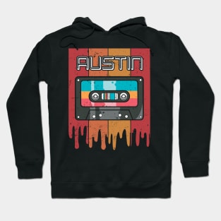 Classic Personalized Austin Proud Name Cassette Hoodie